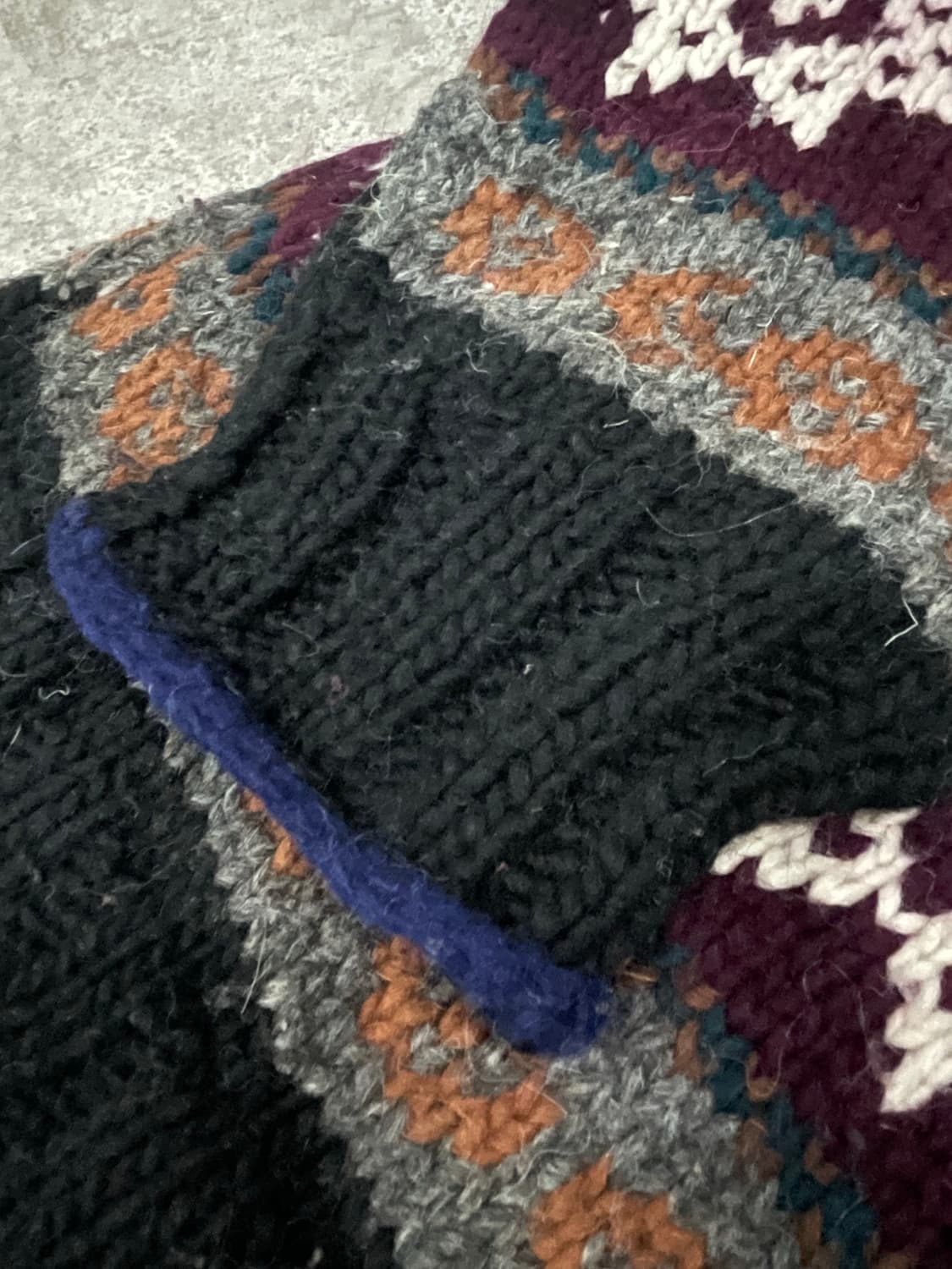 빈티지 해비울 에스닉 히피 터틀넥니트 상품이미지4