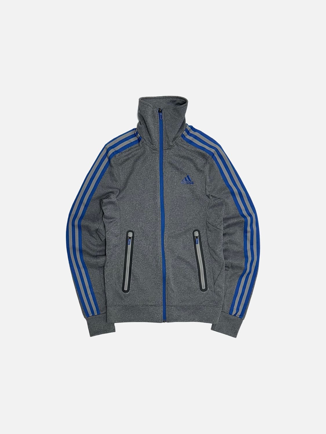 아디다스 그레이 블루 져지 트랙탑 상품이미지1