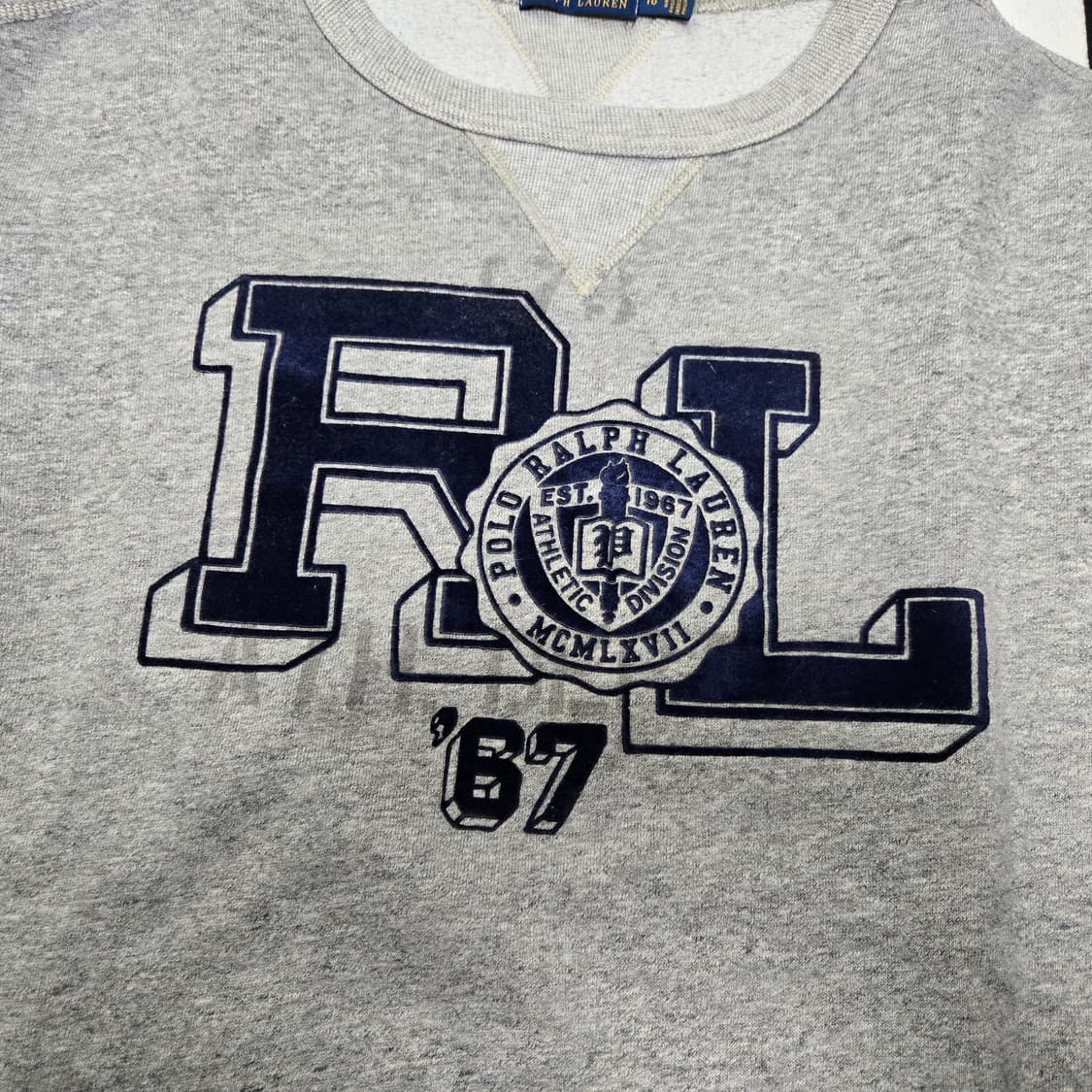 XL 폴로랄프로렌 RL 스웻셔츠 맨투맨 그레이 상품이미지2