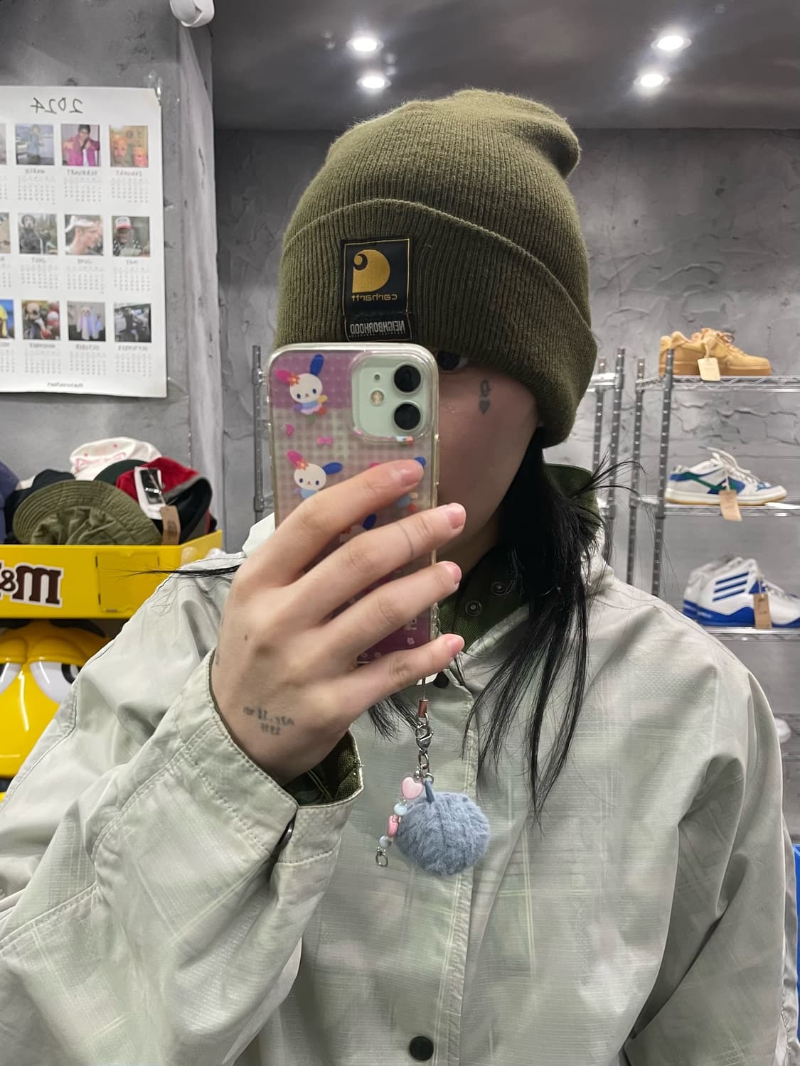 네이버후드 X 칼하트 비니 상품이미지5