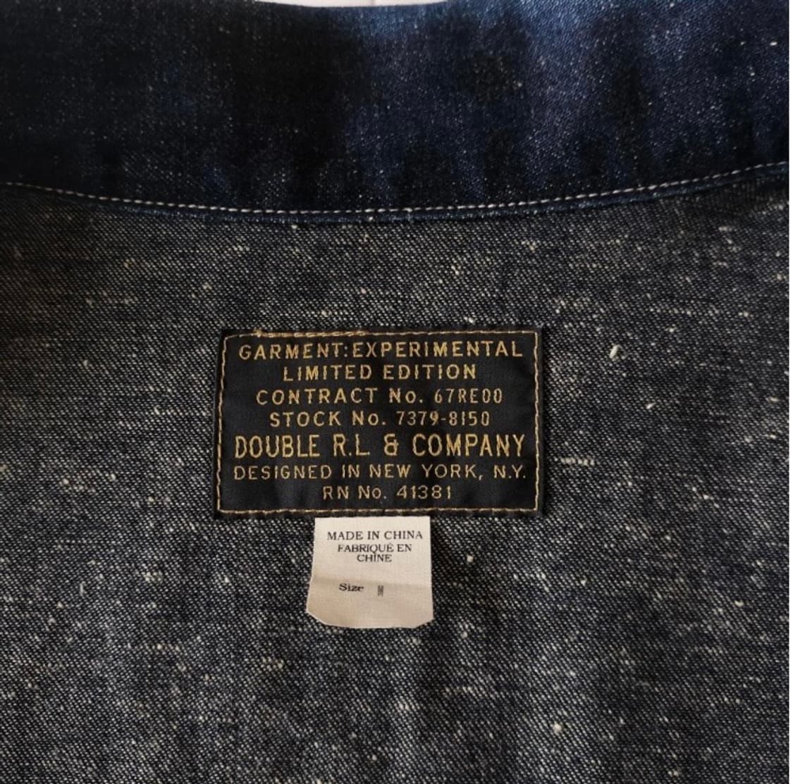 RRL 40‘s US ARMY  데님워크자켓 상품이미지4