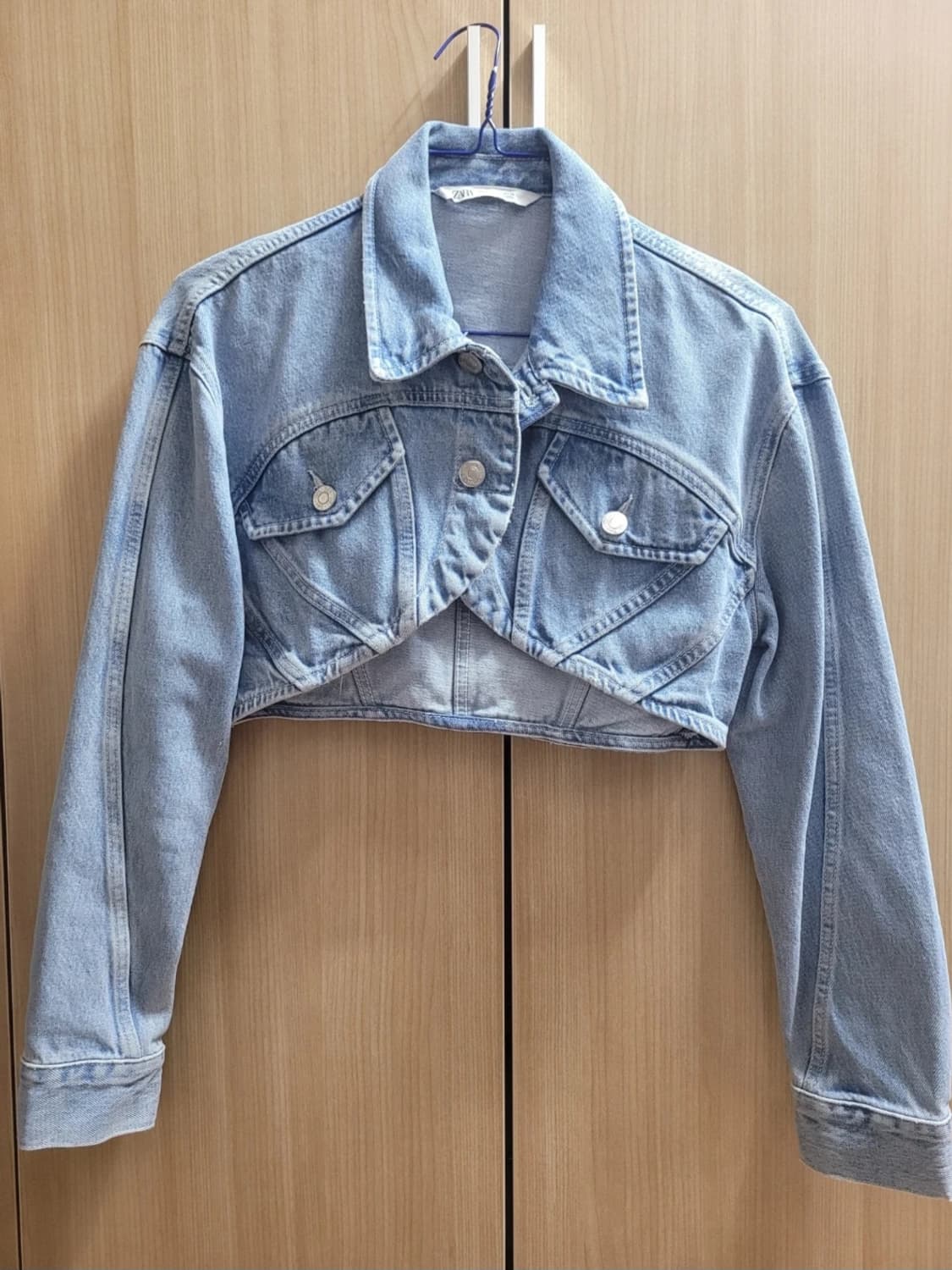 자라 크롭 데님 자켓 상품이미지1
