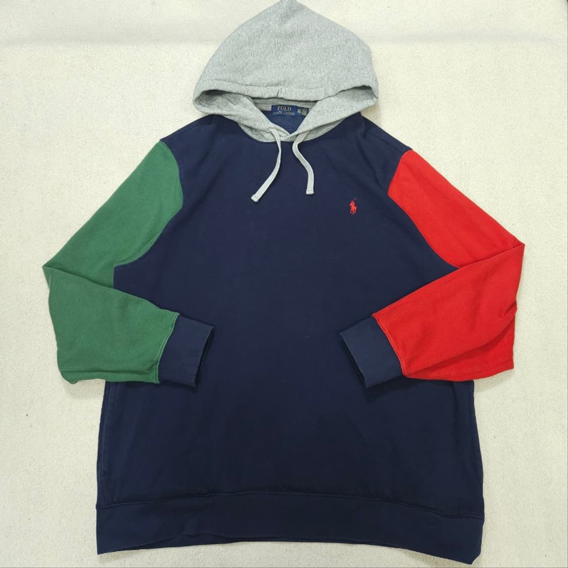 폴로 랄프 로렌 신형 컬러 블록 후드티 XXL 상품이미지1