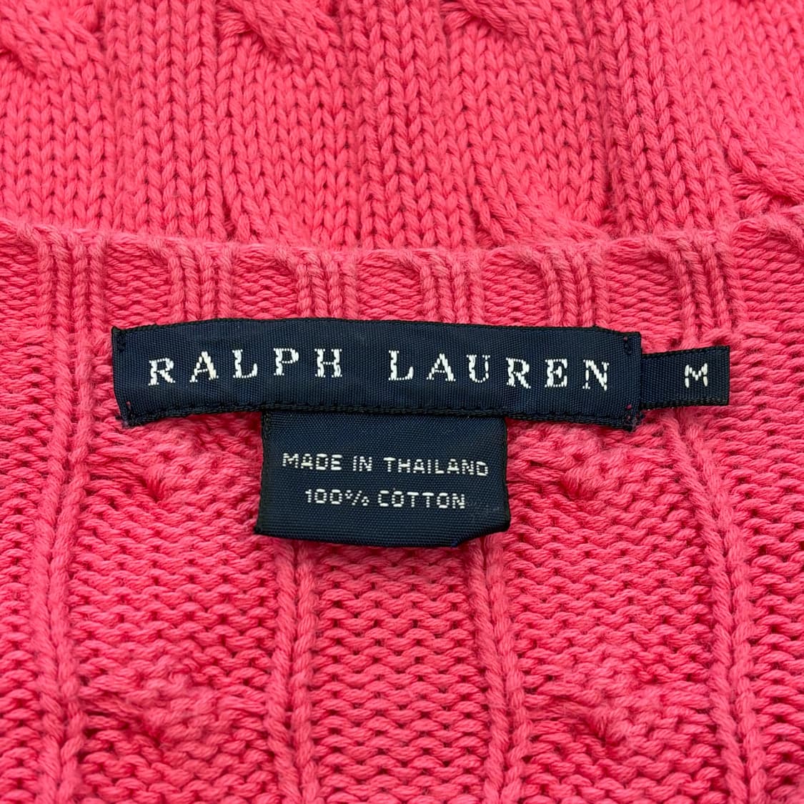 Polo Ralph Lauren 핑크 코튼 케이블 가디건 상품이미지3