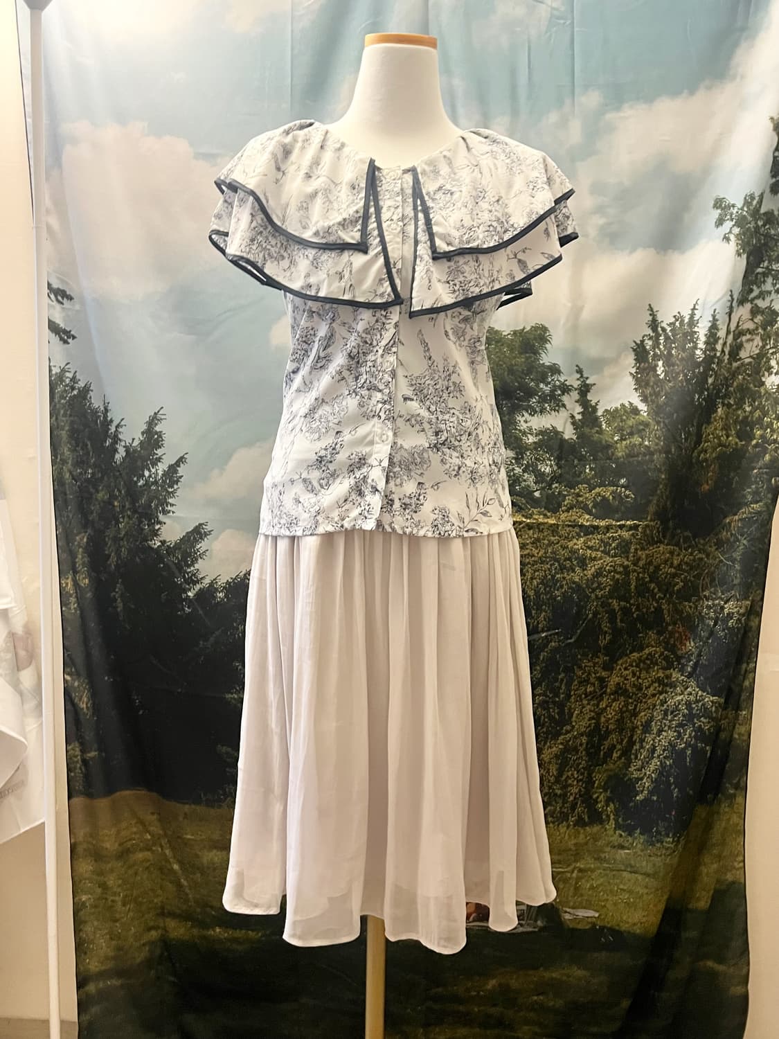 Blouse skirt set 상품이미지1