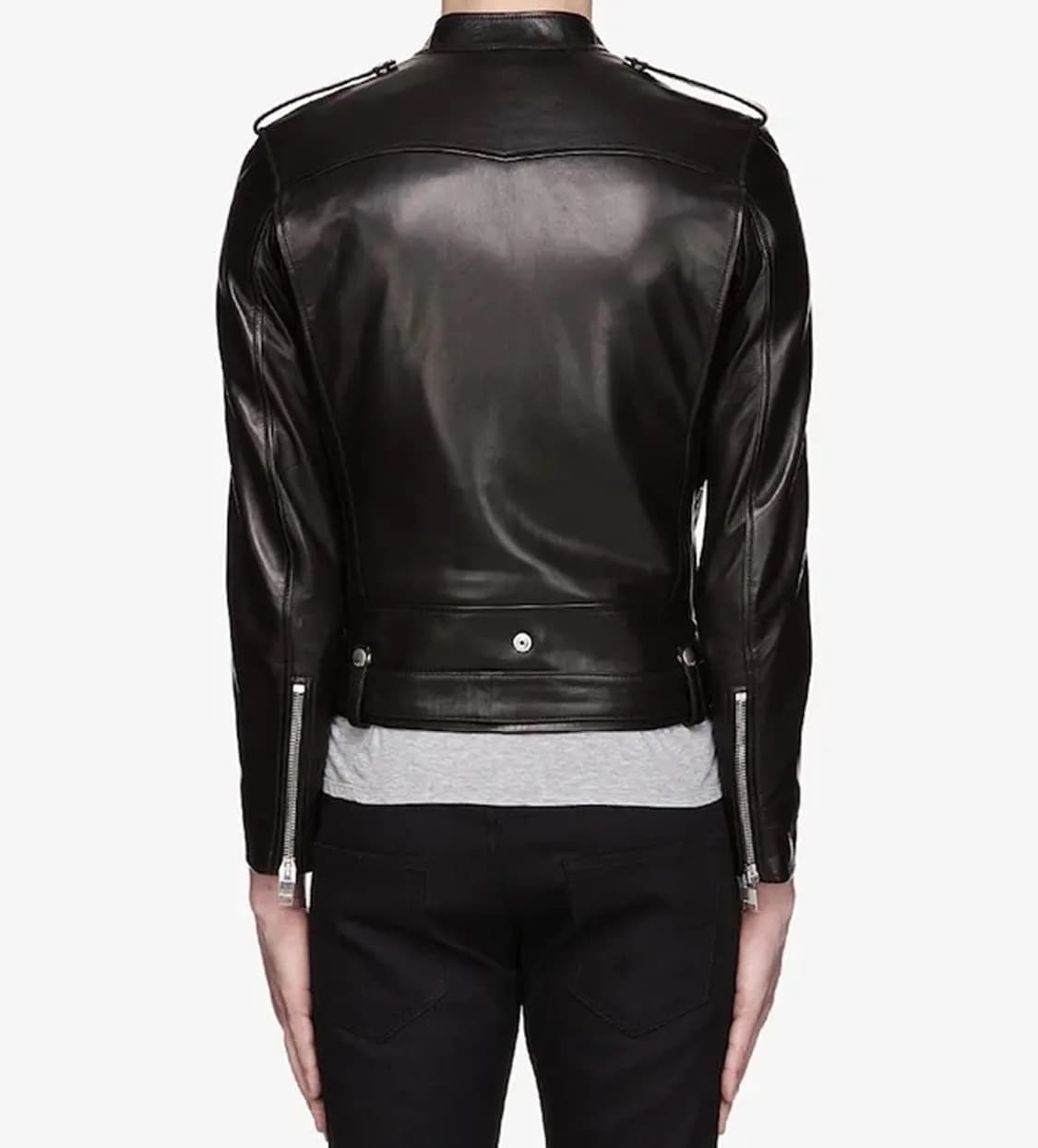 생로랑 에디시즌 더블 라이더 가죽자켓 46 레더자켓 상품이미지2