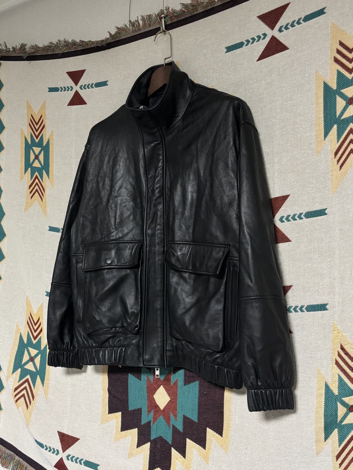 스페로네 양가죽 A-2 가죽자켓 L 상품이미지2