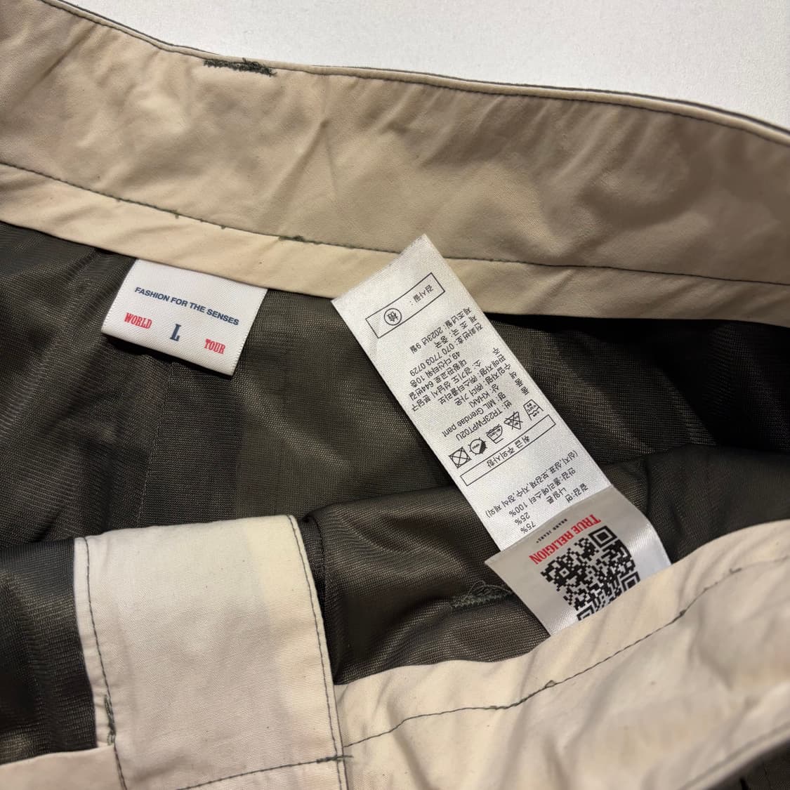 [L] 트루릴리젼 밀 그레네이드 와이드 팬츠 올리브 C581 상품이미지8