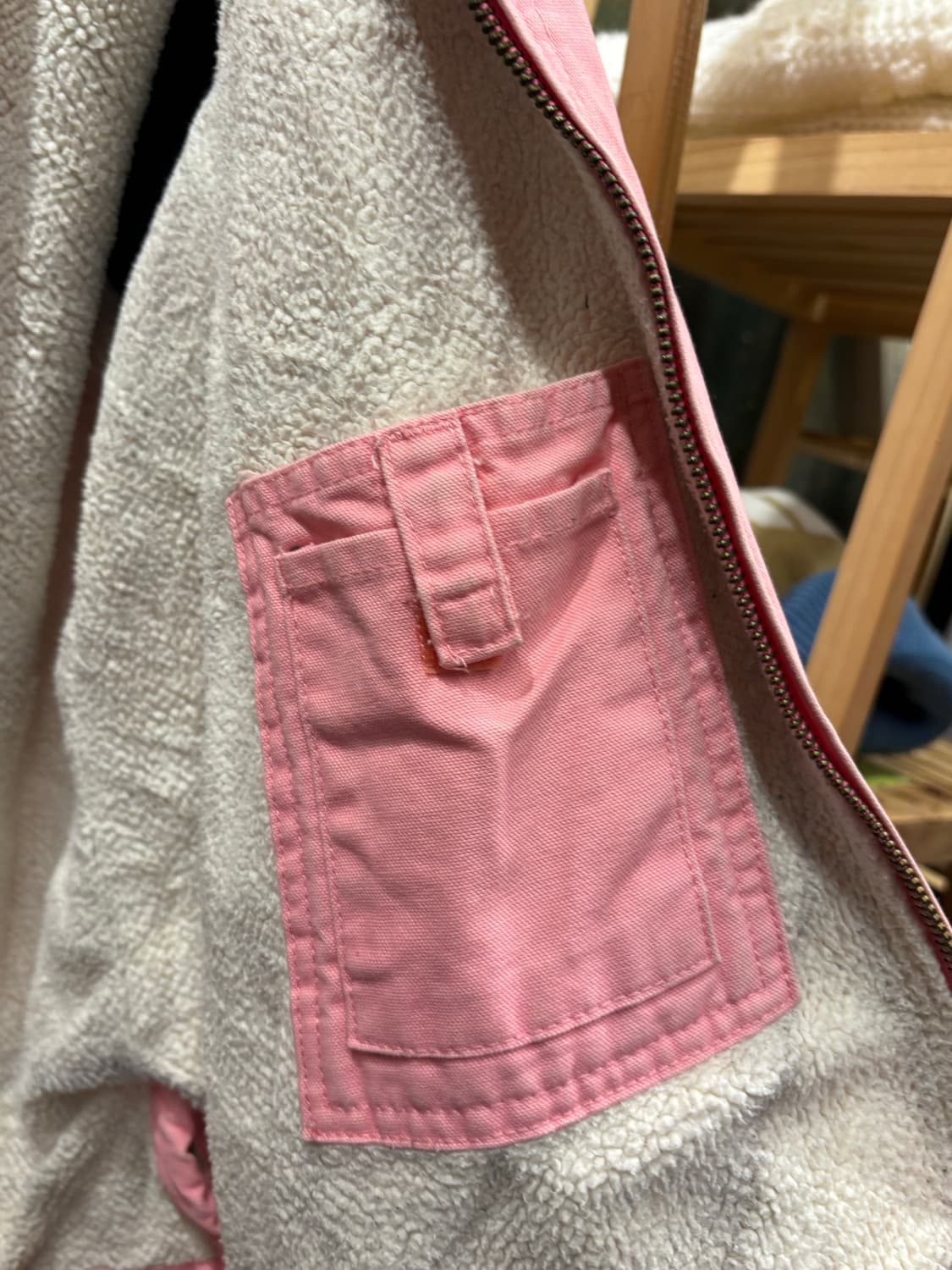 SCHMIDT 슈미트 워크웨어 셰르파 액티브 핑크 자켓 코디세트 상품이미지8