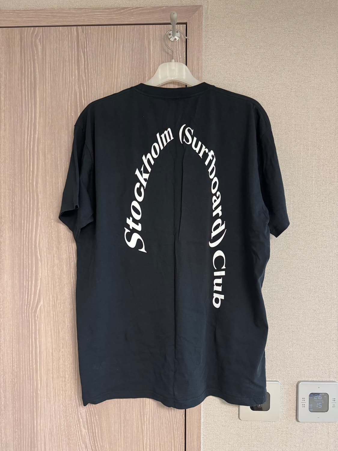 [스톡홀름서프보드클럽]오가닉 코튼 숏슬리브_블랙(2xl) 상품이미지1