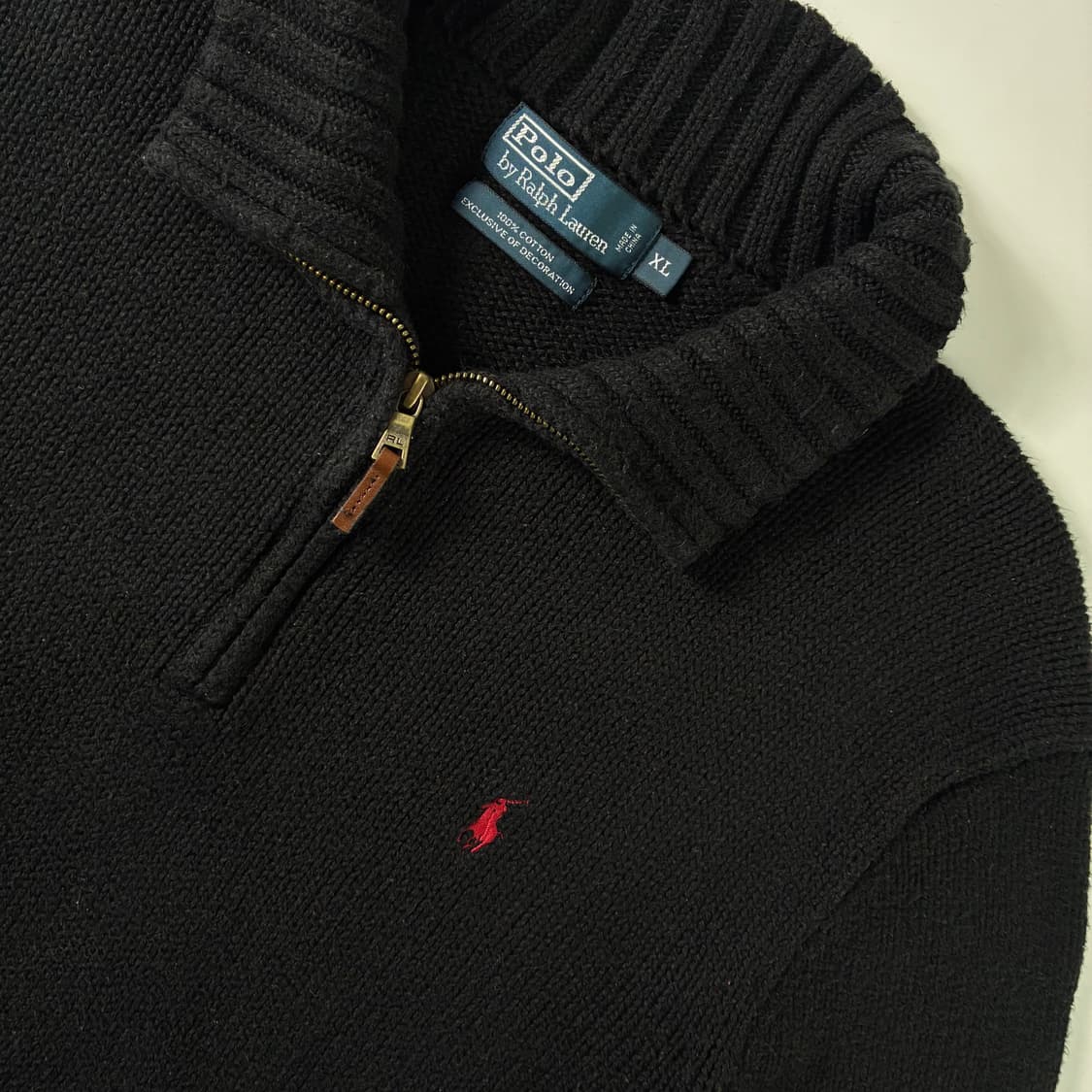 Polo 폴로 랄프로렌 블랙 쿼터집업 니트 상품이미지3