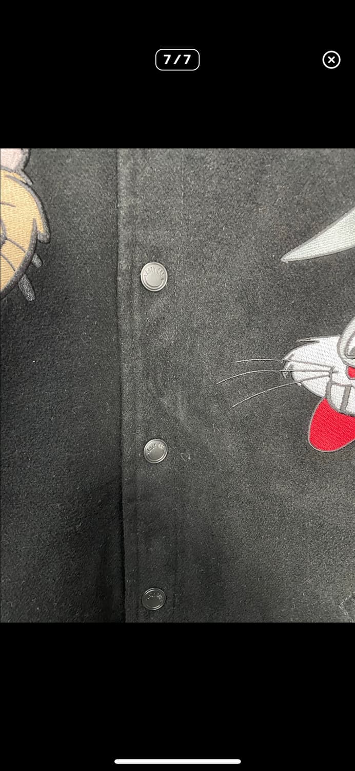 빈티지 루니툰 자수 블랙 바시티자켓 A3678 상품이미지7