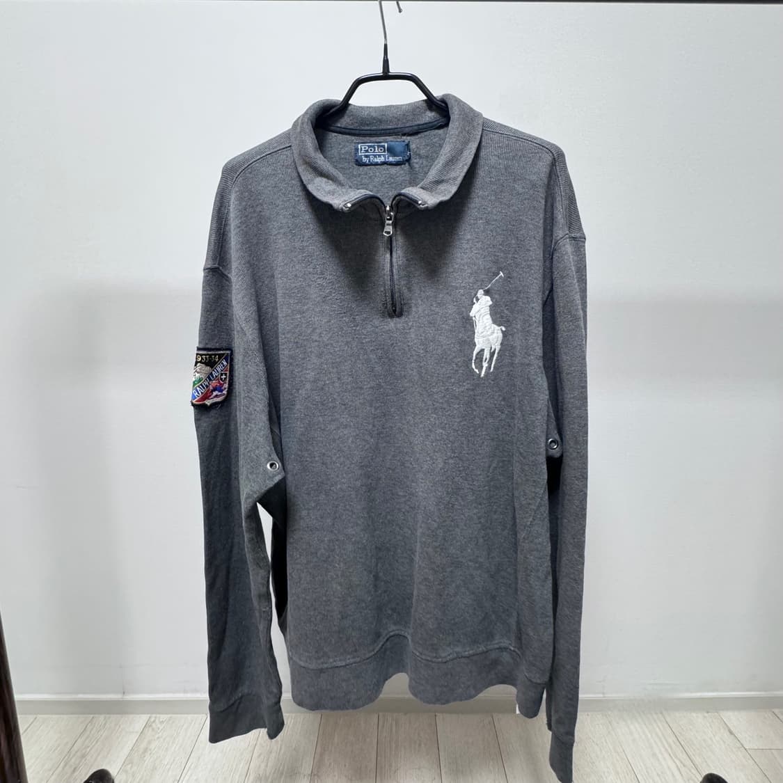[L] 폴로 랄프로렌 빅 포니 하프 집업 맨투맨 상품이미지1