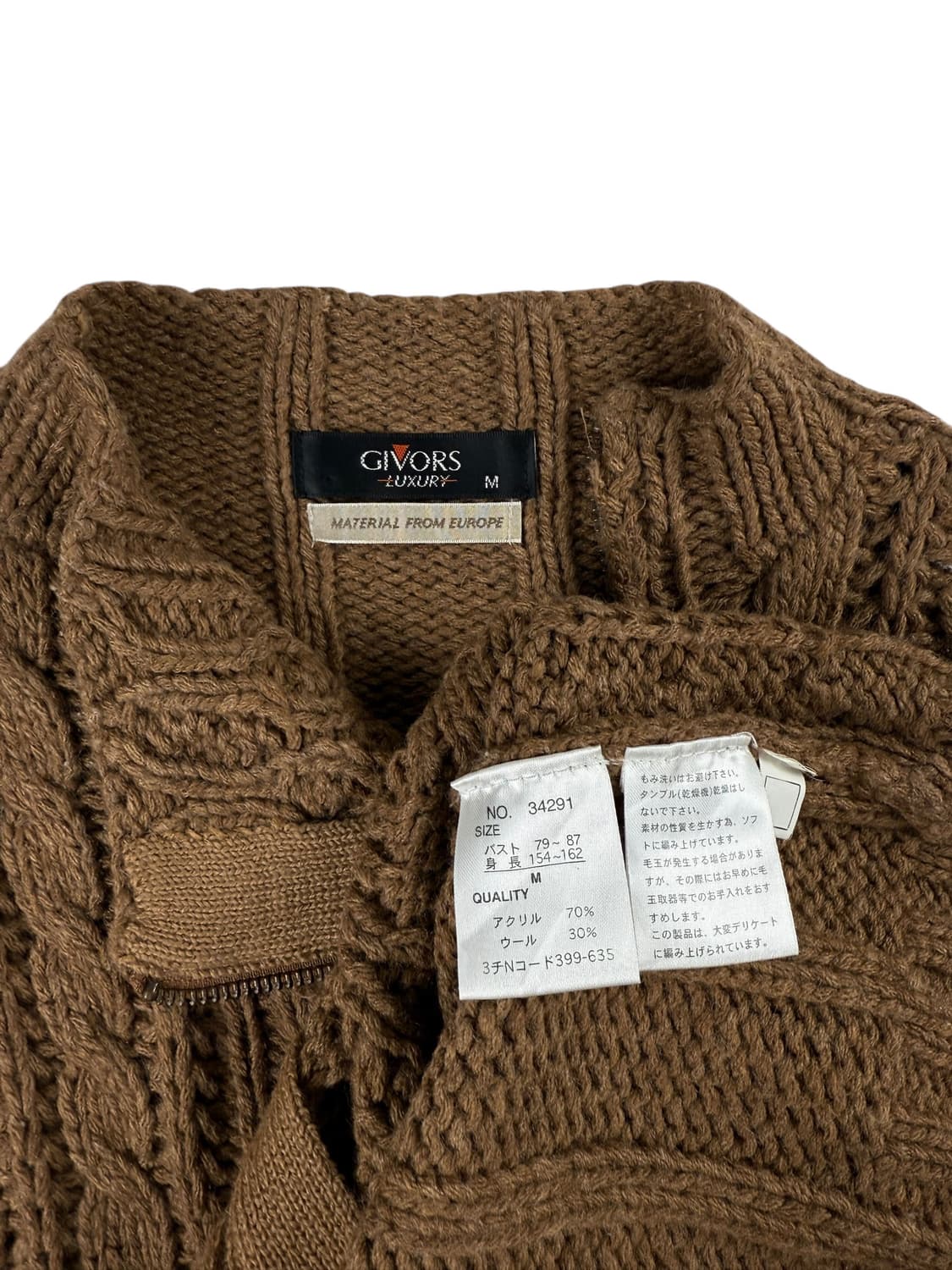 givors 케이블 니트집업 상품이미지6