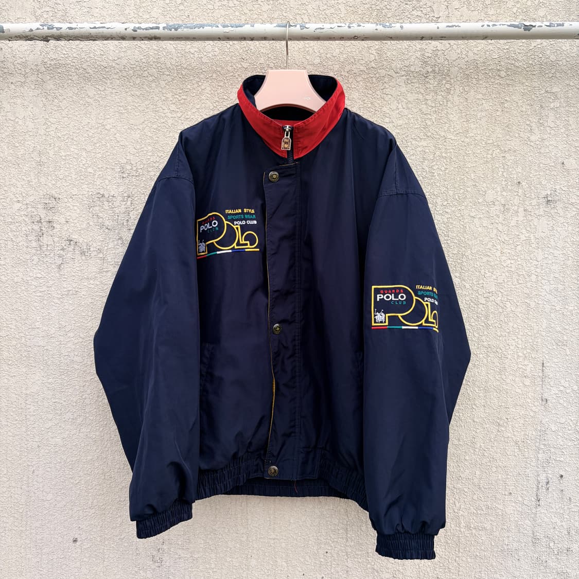 폴로 클럽 올드스쿨 네이비 바람막이 자켓(XL) 상품이미지1