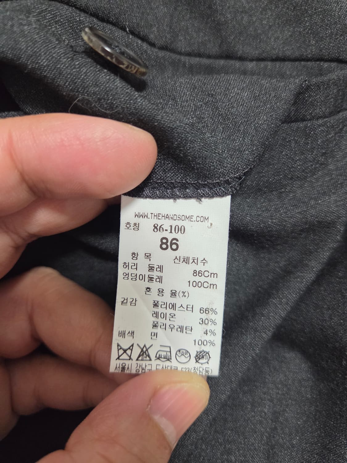 타임옴므 챠콜그레이 슬랙스 상품이미지8