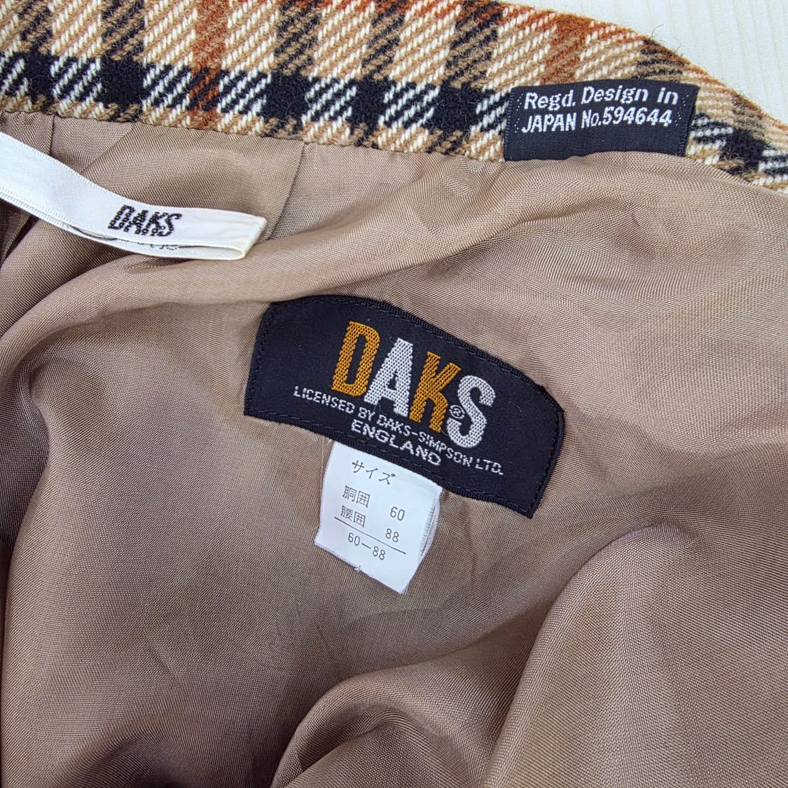 DAKS 클래식 체크 울 스커트 상품이미지7