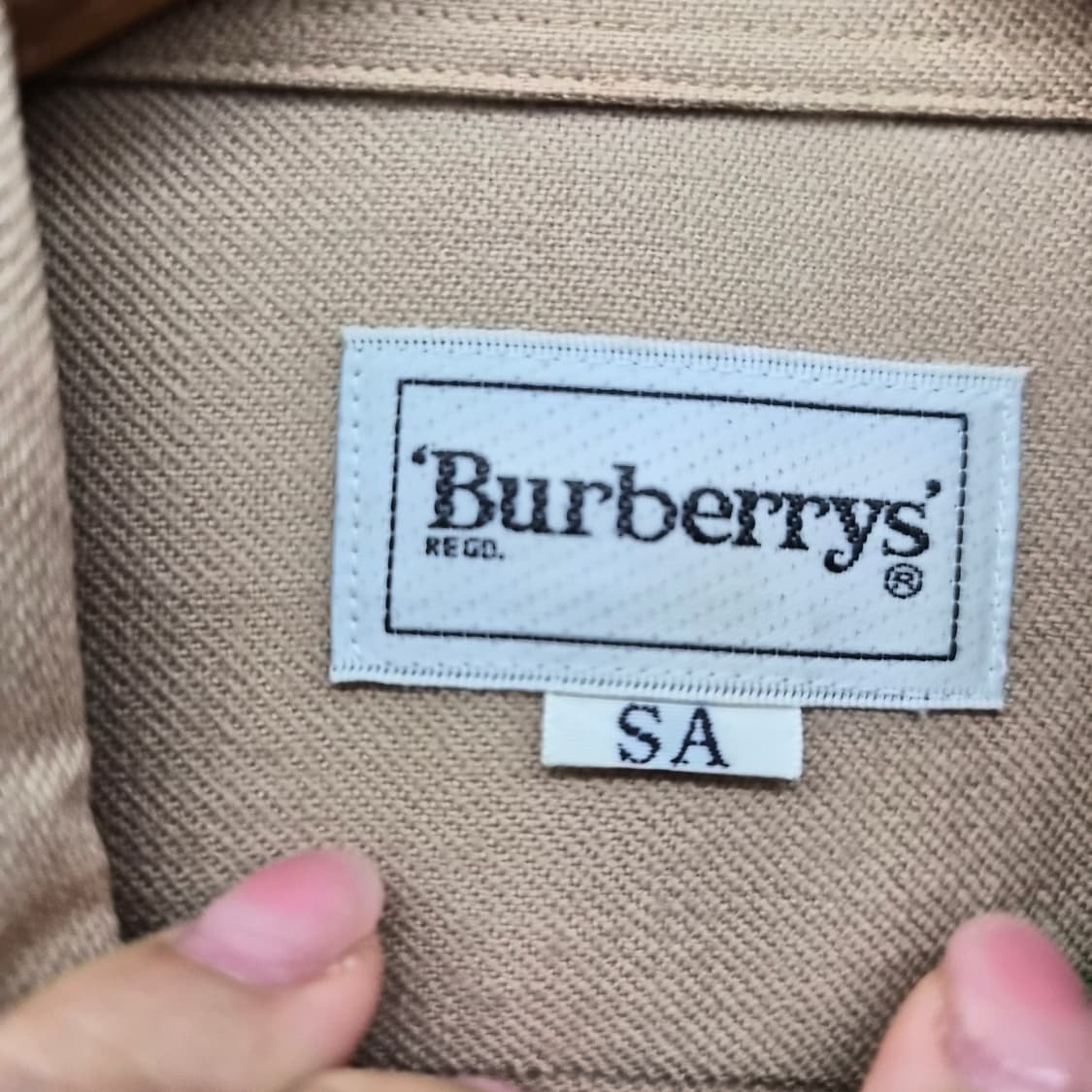 버버리 베이지색 긴팔 셔츠 여성 S 상품이미지5