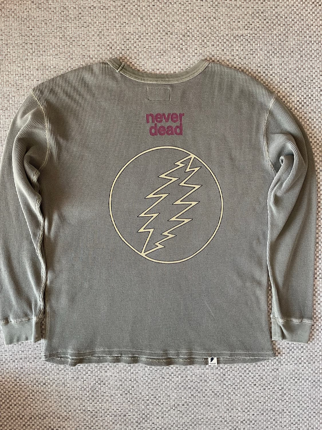 thisisneverthat x 그레이드풀데드베어 와플 롱 슬리브 xl 상품이미지2