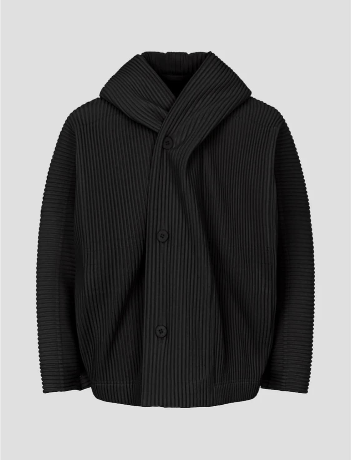 옴므플리세 3월 더블 후드 점퍼 자켓 블랙 3사이즈 새제품 판매 상품이미지1