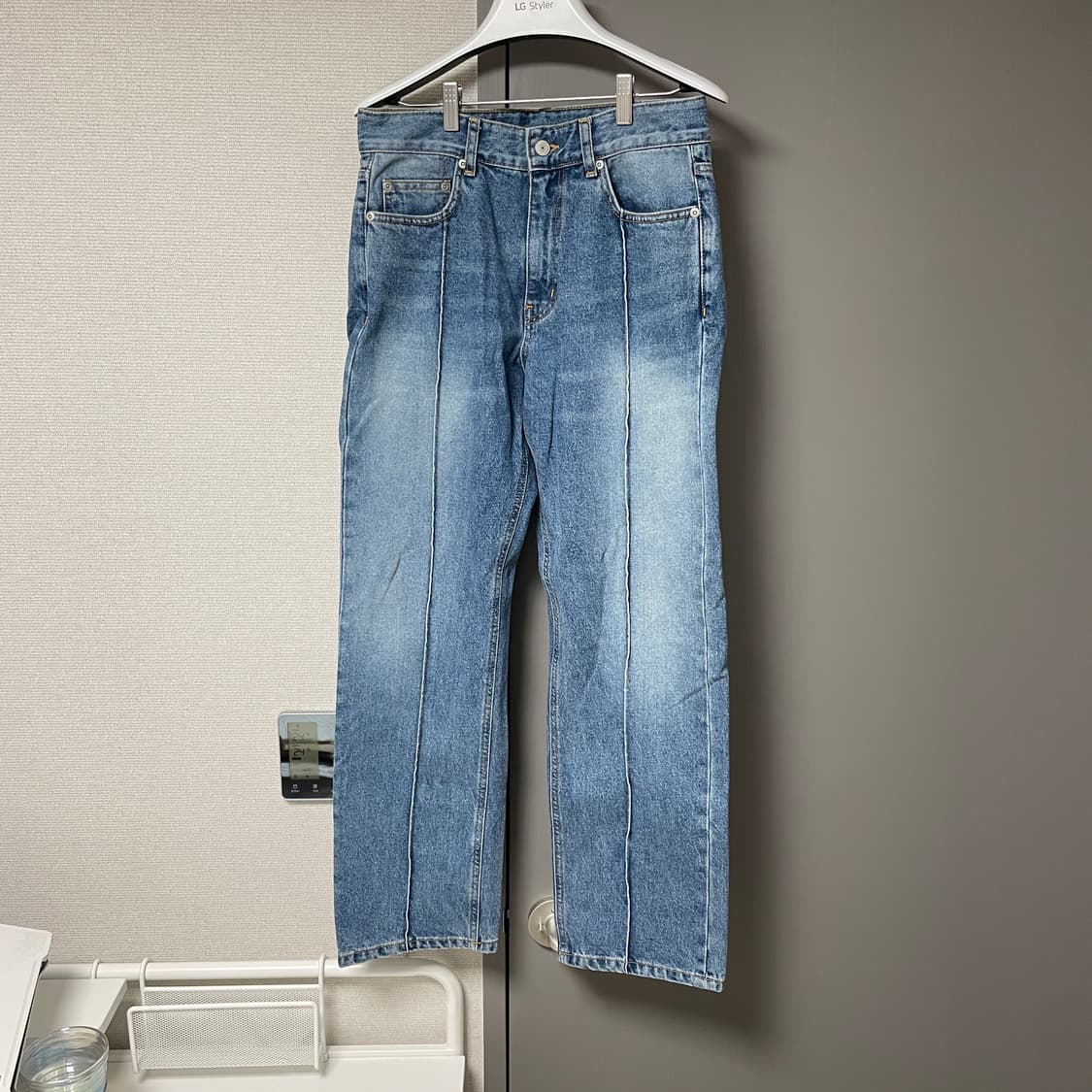 유니폼브릿지 pin tuck wide denim pants 상품이미지6