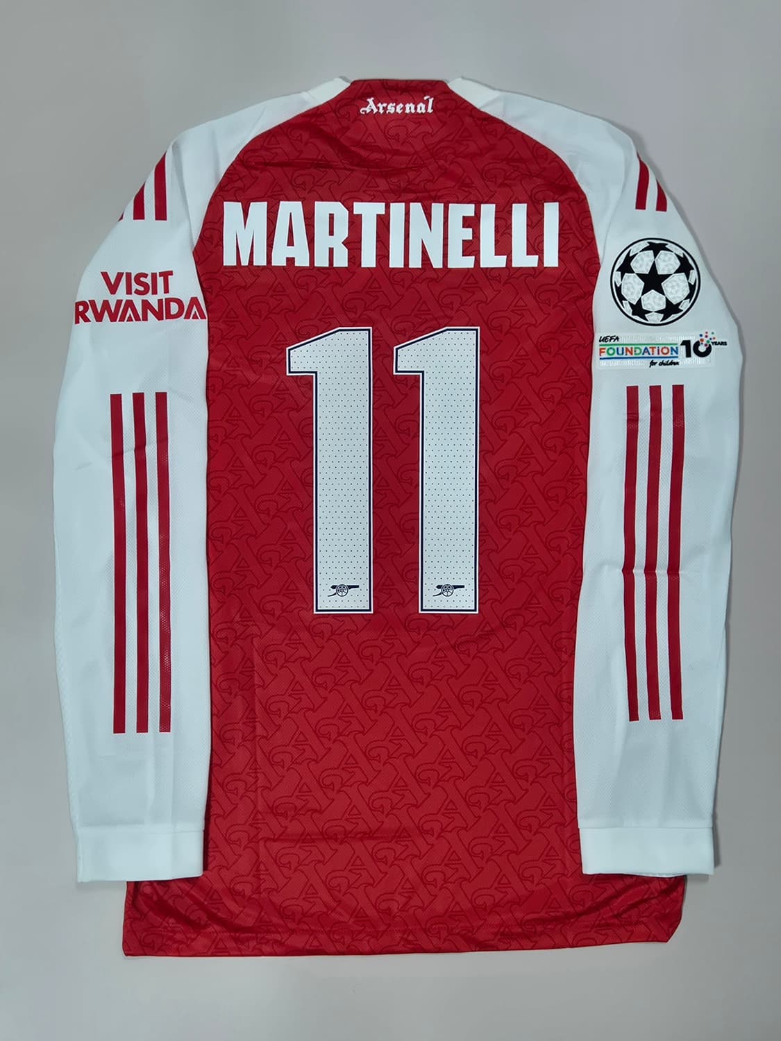 25-26 아스날 홈 11번 마르티넬리 긴팔 유니폼 L사이즈 상품이미지1