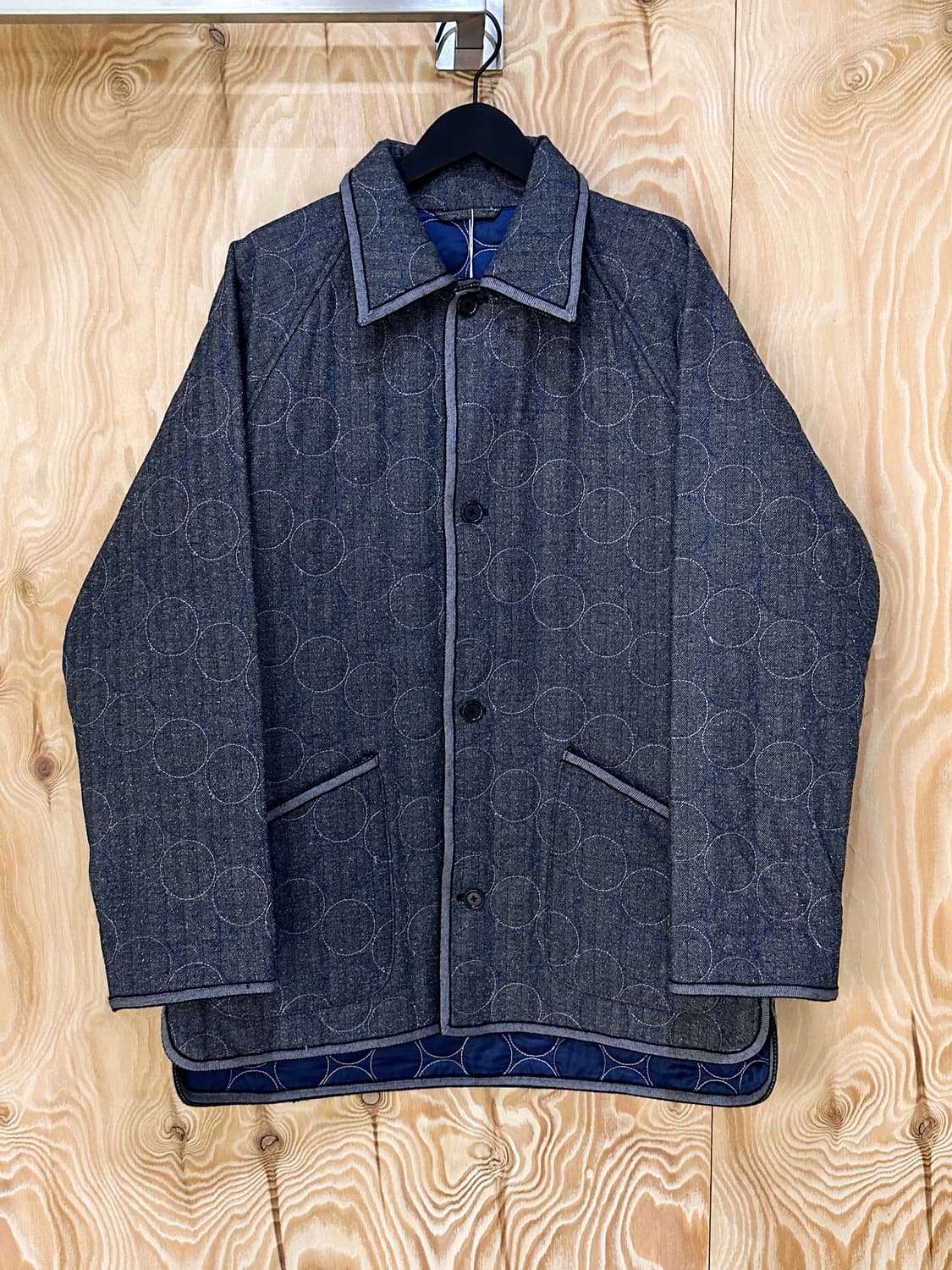 Gigli 써클 퀼티드 데님 코트 상품이미지3