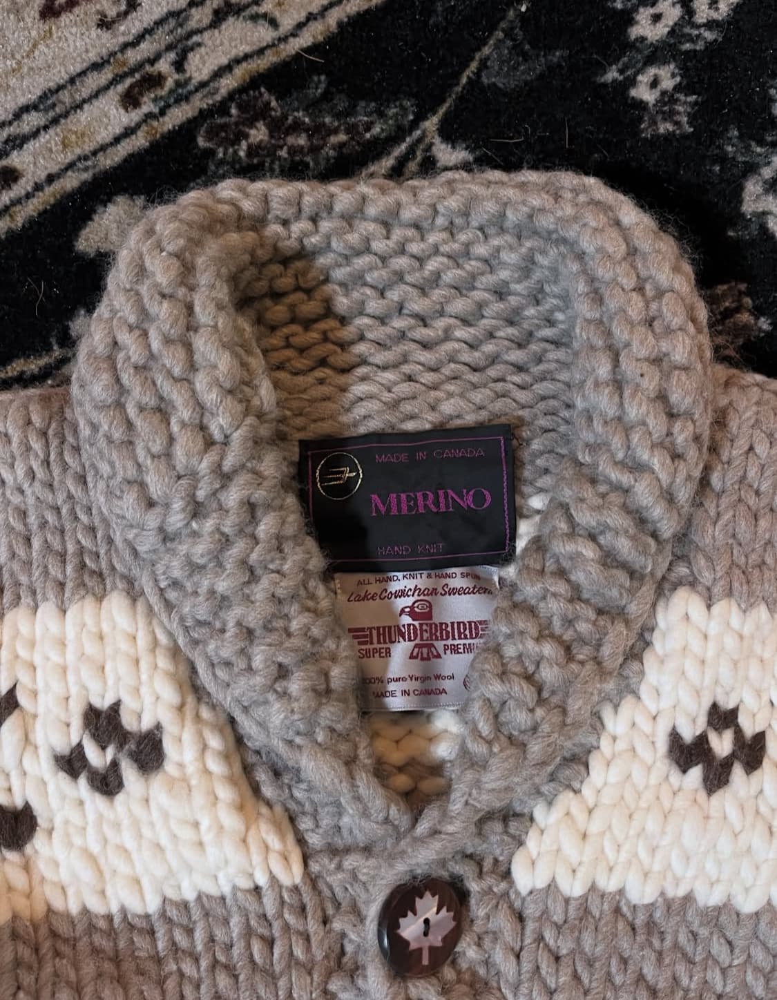 Cowichan knit sweater 캐나다 코위찬 스웨터 가디건 상품이미지2