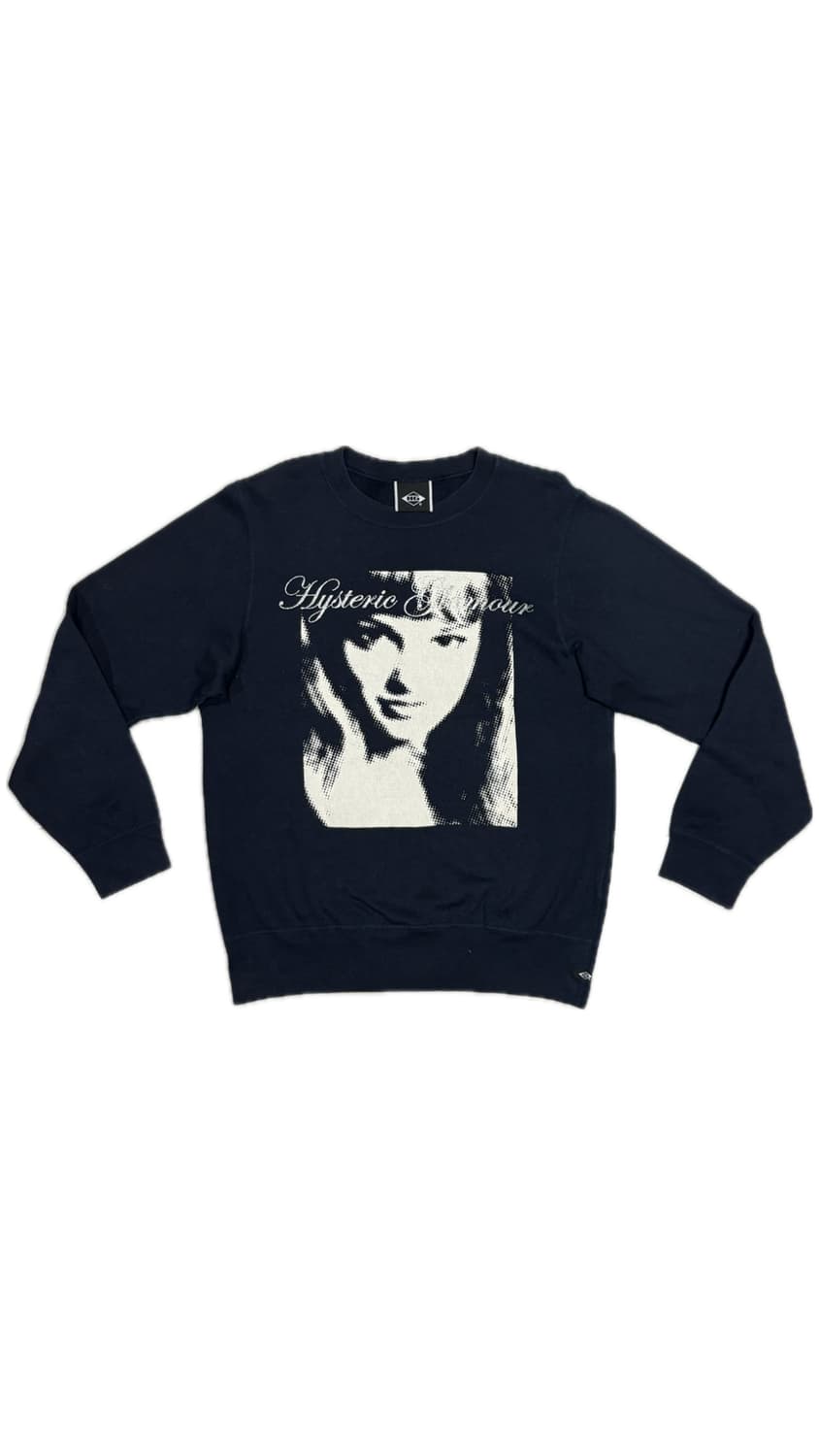 히스테릭 글래머 아카이브 히스걸 로고 글리터 프린팅 기모 맨투맨 스웨터 상품이미지1