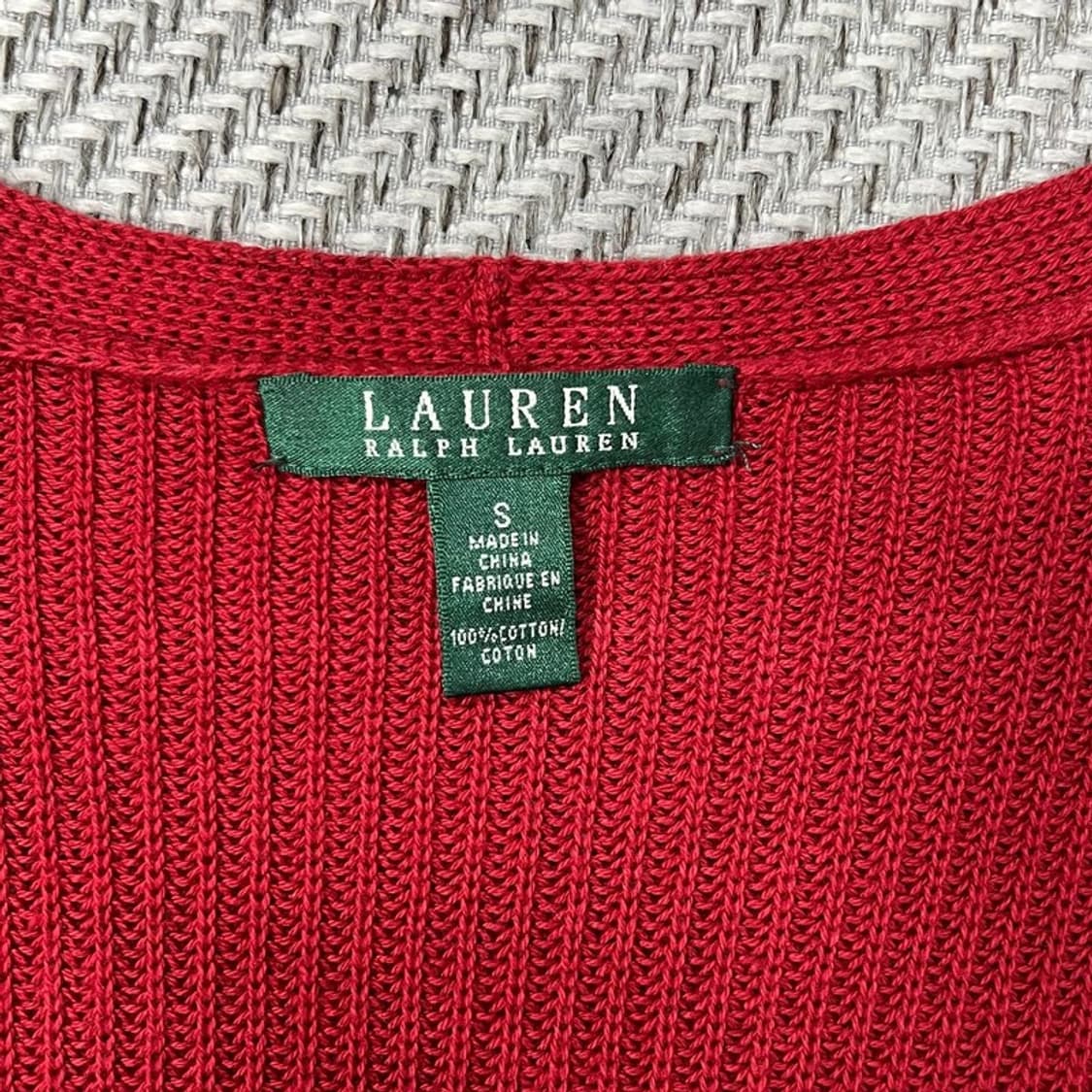 로렌 랄프로렌 스웨이드 패치 로브 가디건 v0688 상품이미지6