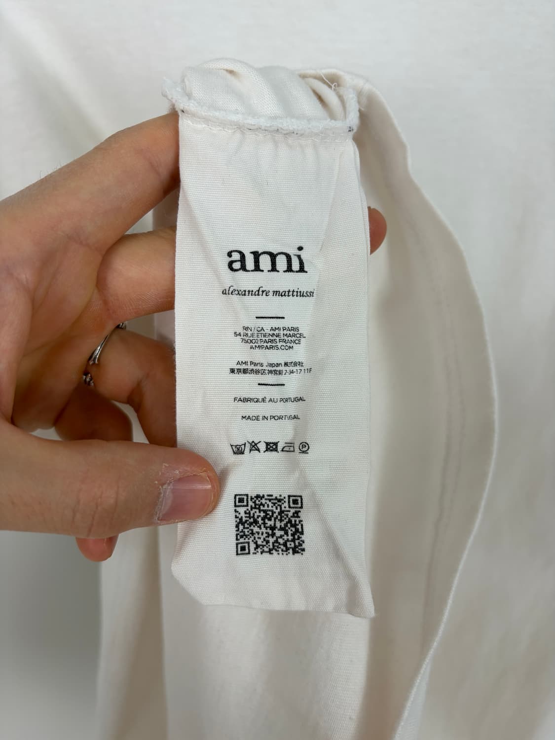 a333) AMI 아미 하트로고 반팔티셔츠 상품이미지6