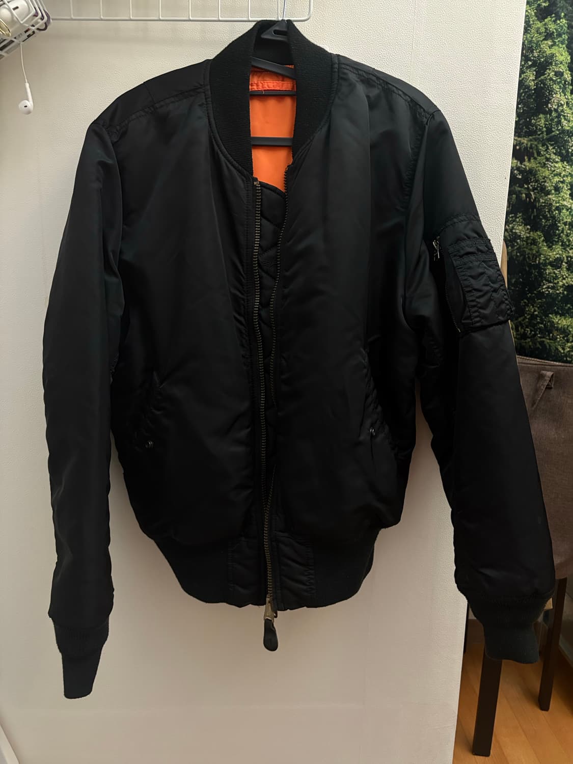 알파인더스트리 ma-1 블랙 s 상품이미지1