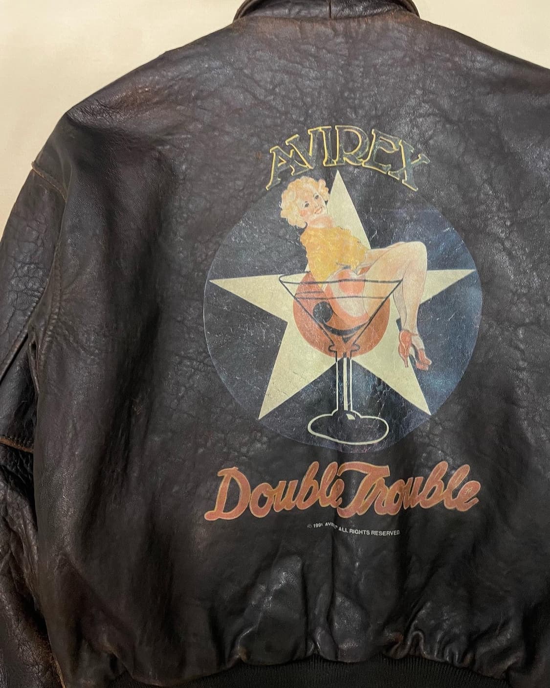 91‘s AVIREX A-2 레더자켓 상품이미지6