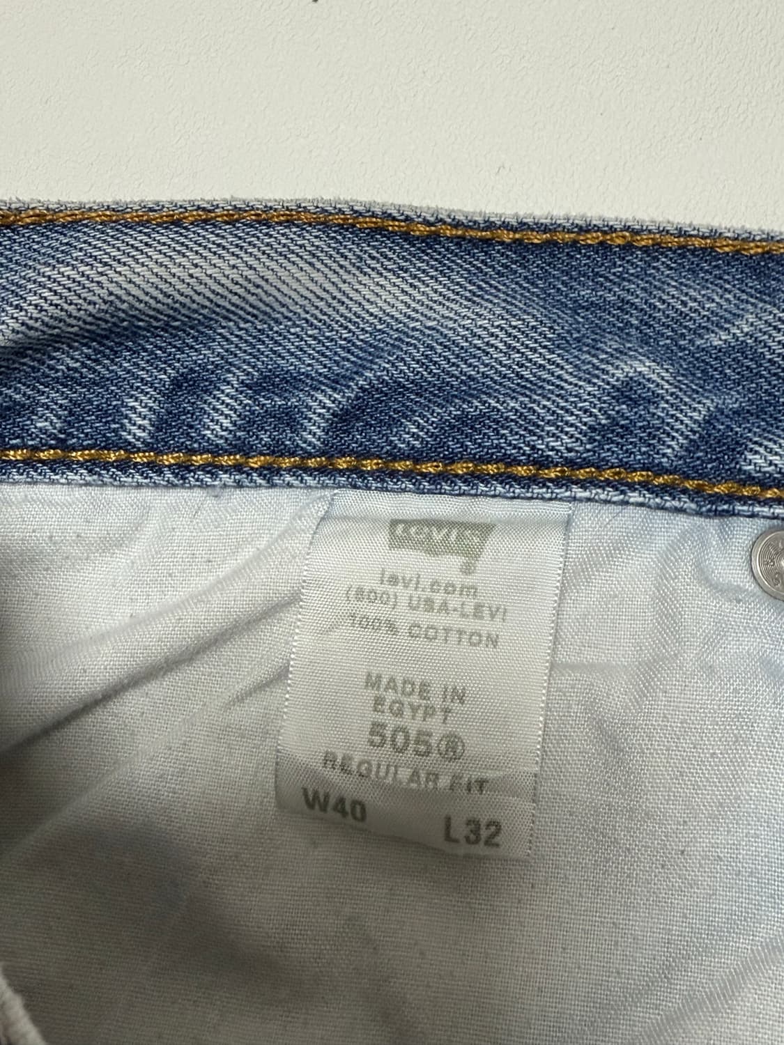 리바이스 505 데님 팬츠 40x32 상품이미지5