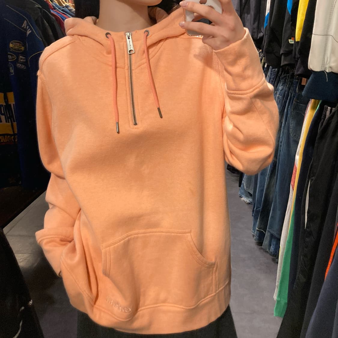 [IM] 칼하트 반집업 후드티 피치 상품이미지1