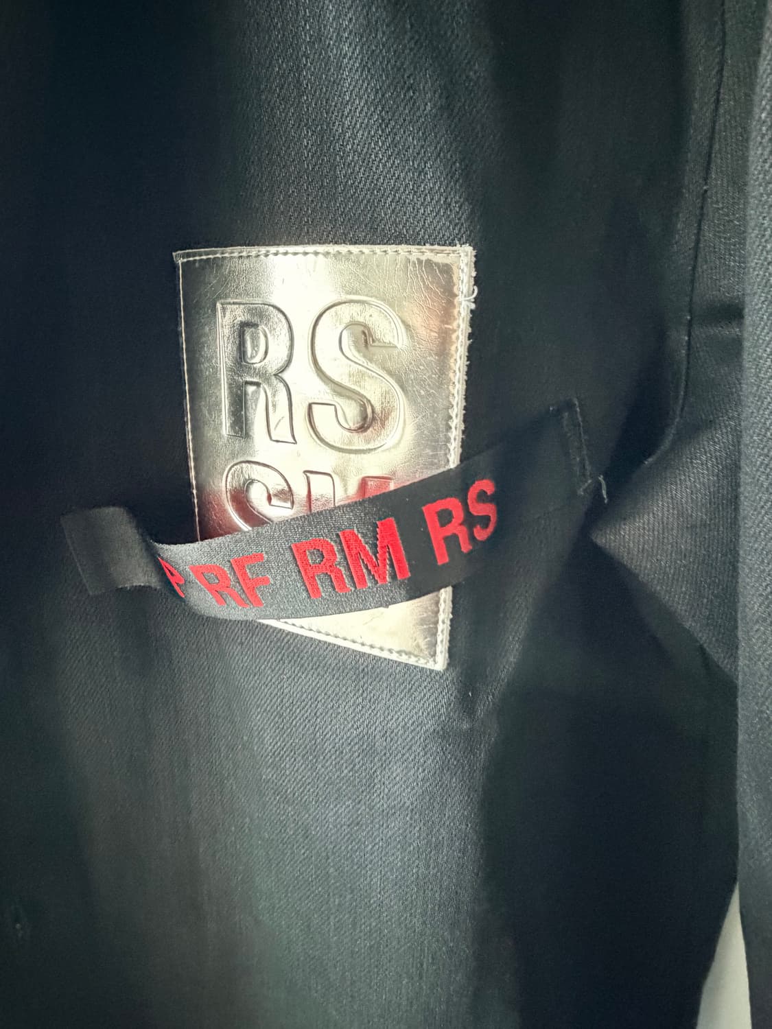 19ss Raf Simons 로고 패치 데님 셔츠 상품이미지3