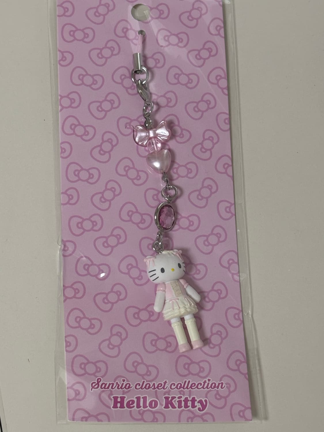 산리오 헬로키티 클로젯 컬렉션 롱다리 스트랩 키링 키티 발레리나 상품이미지1