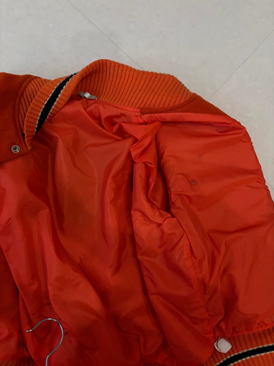 A Bathing Ape 오렌지 바시티 자켓 상품이미지6