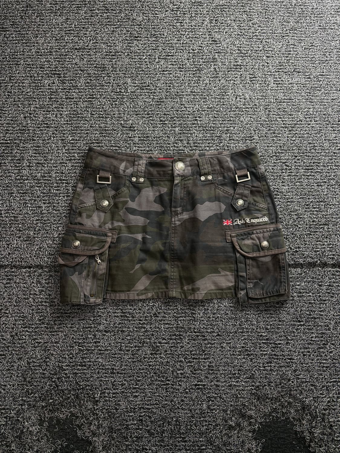 ASK Y2k 올드스쿨 빈티지 카모플리쥬 미니 스커트 3413 상품이미지2