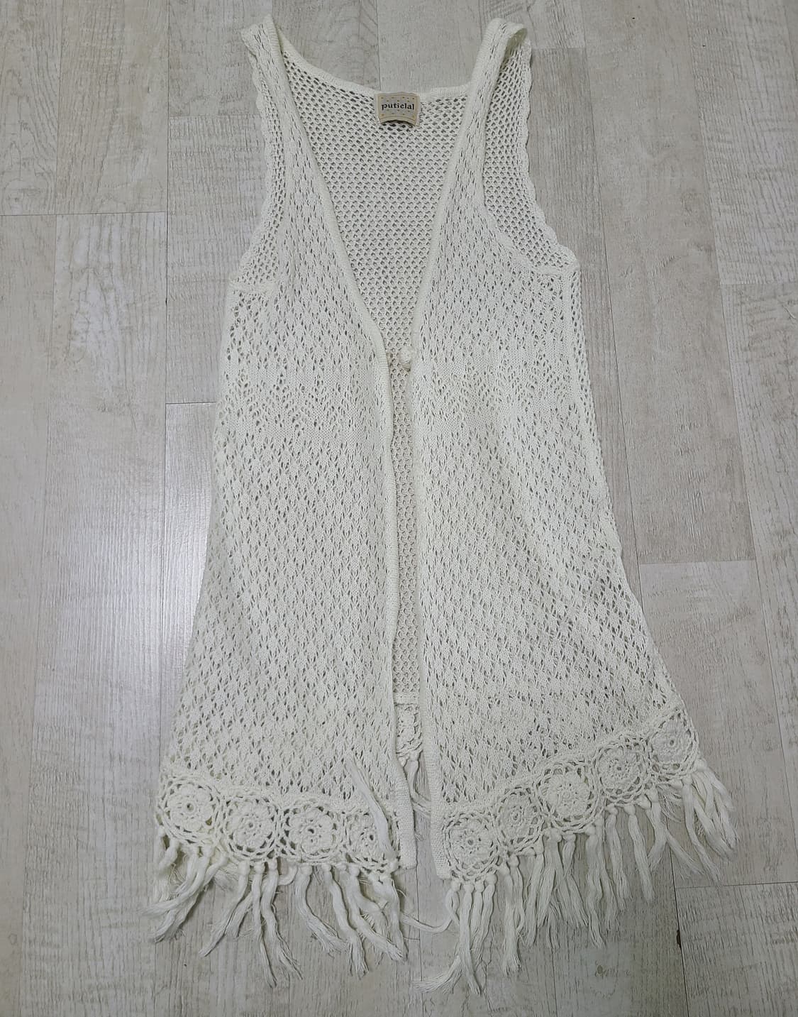 크로쉐 레이어드 니트 베스트 상품이미지1