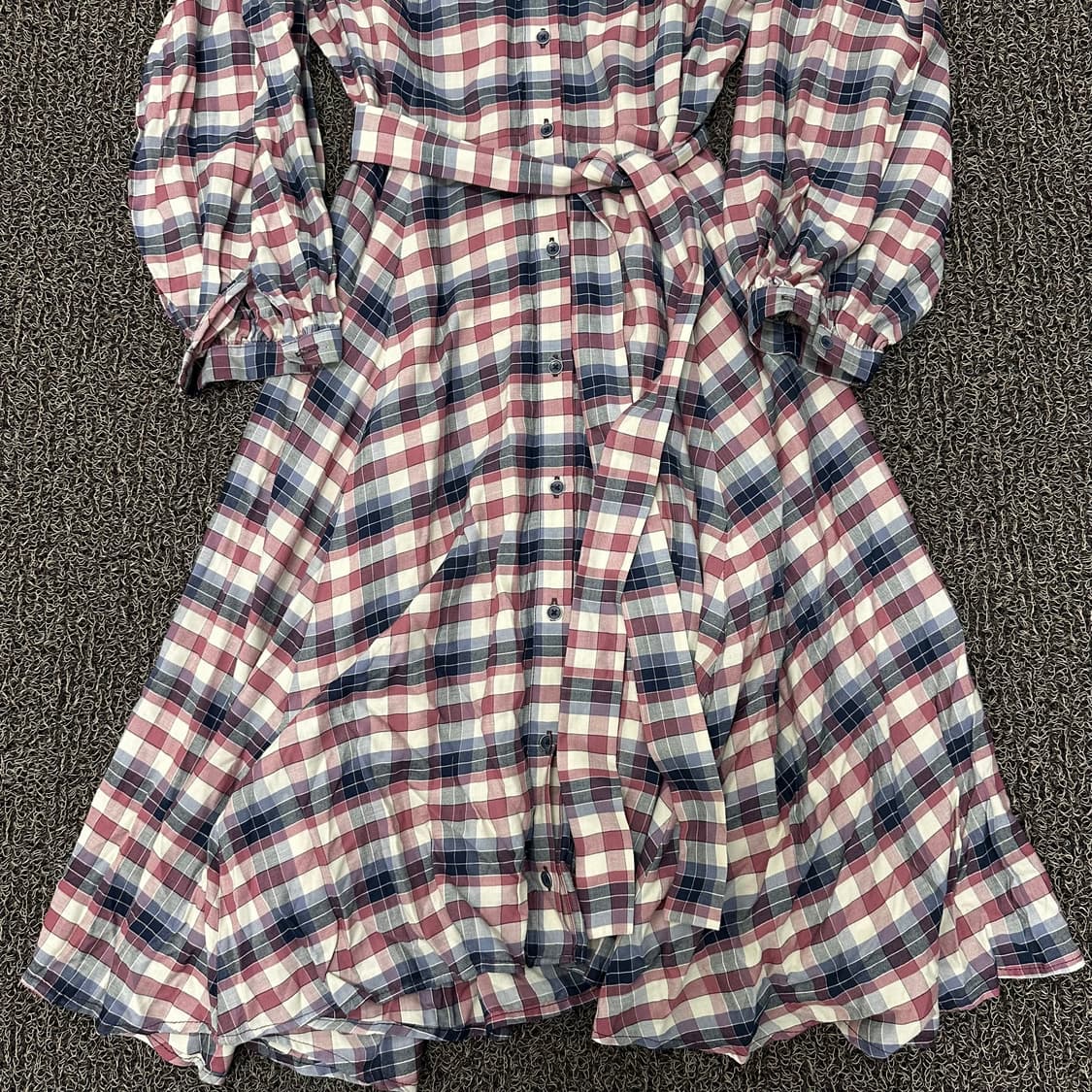 Thursday Island 써스데이 아일랜드 여성 체크 롱 원피스 S 상품이미지3