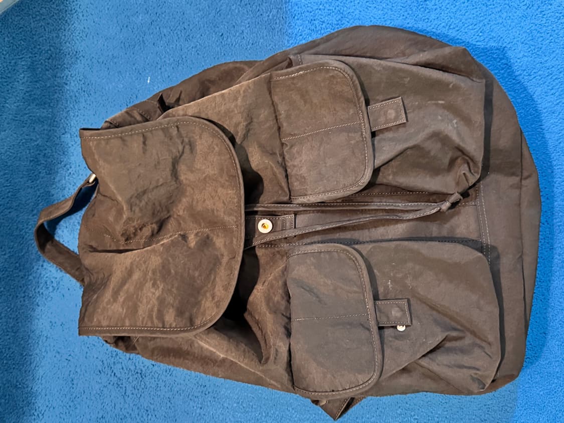 비슬로우 나일론 빈티지 백팩 브라운(다크브라운) 상품이미지3