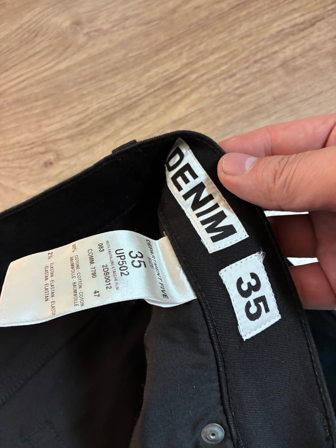 새제품) 디파트먼트5 블랙 팬츠 상품이미지2