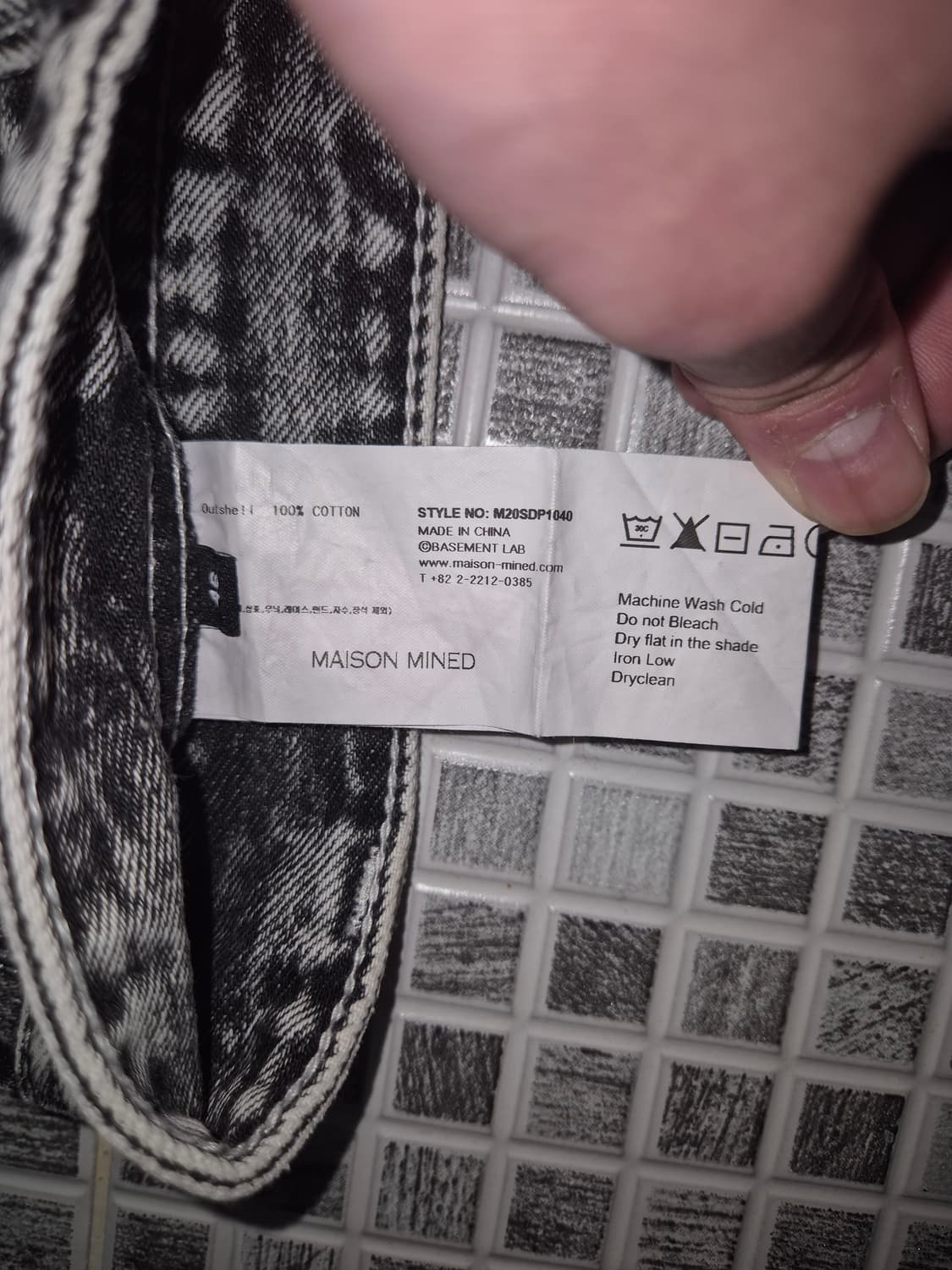 메종미네드 WHITE SPREAD CARPENTER DENIM 상품이미지8