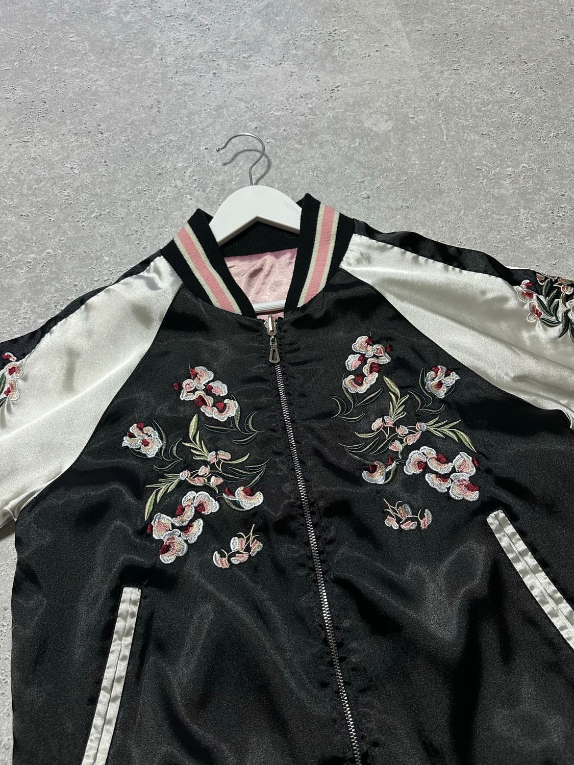 빈티지 벚꽃 리버시블 스카잔 자켓 상품이미지3