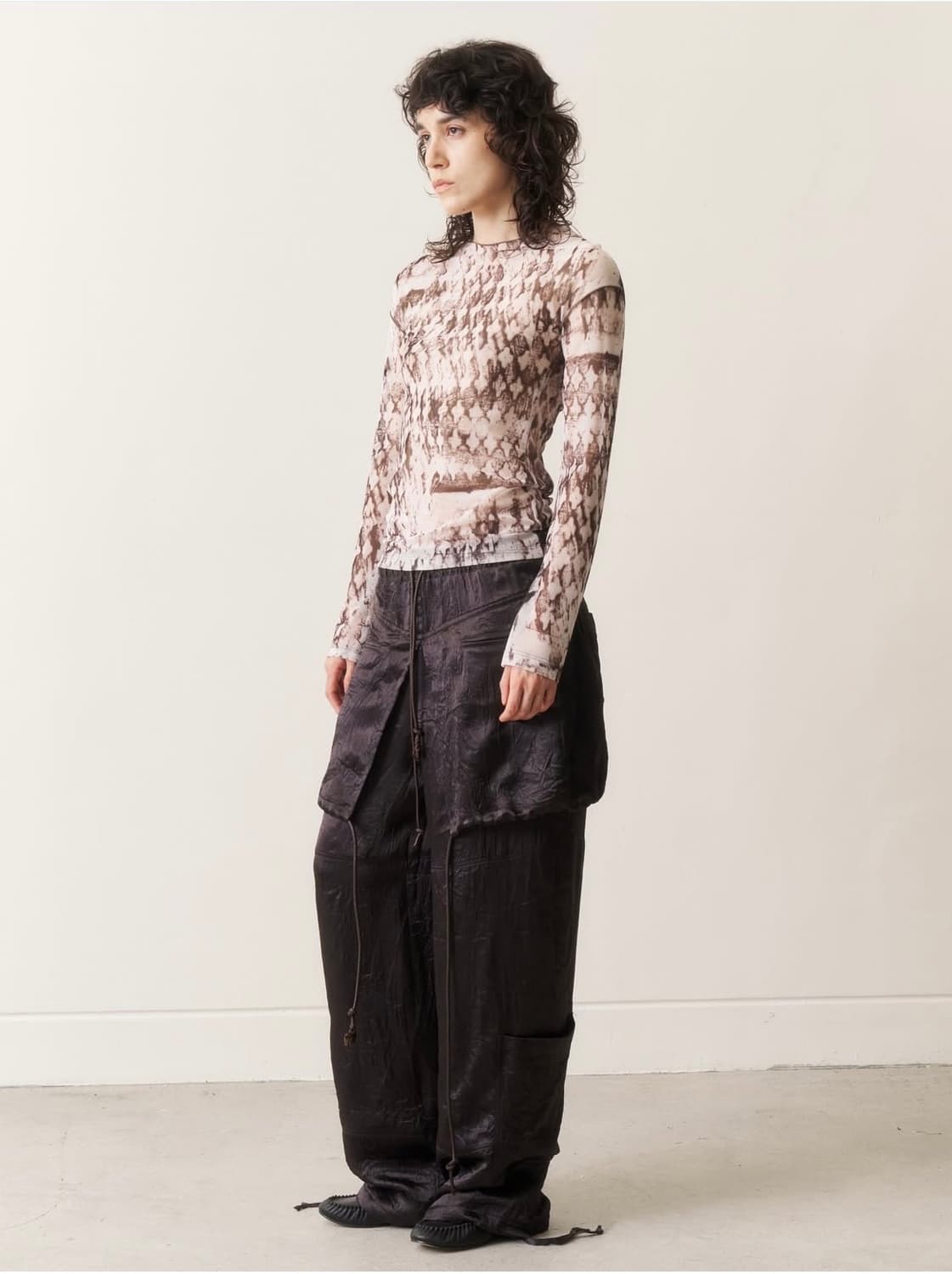 Satin Layered Trousers 오들리워크샵 팬츠 상품이미지2