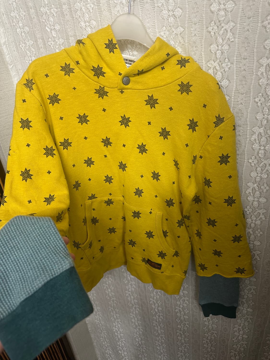 groovy colors 레이어드 후드 상품이미지3
