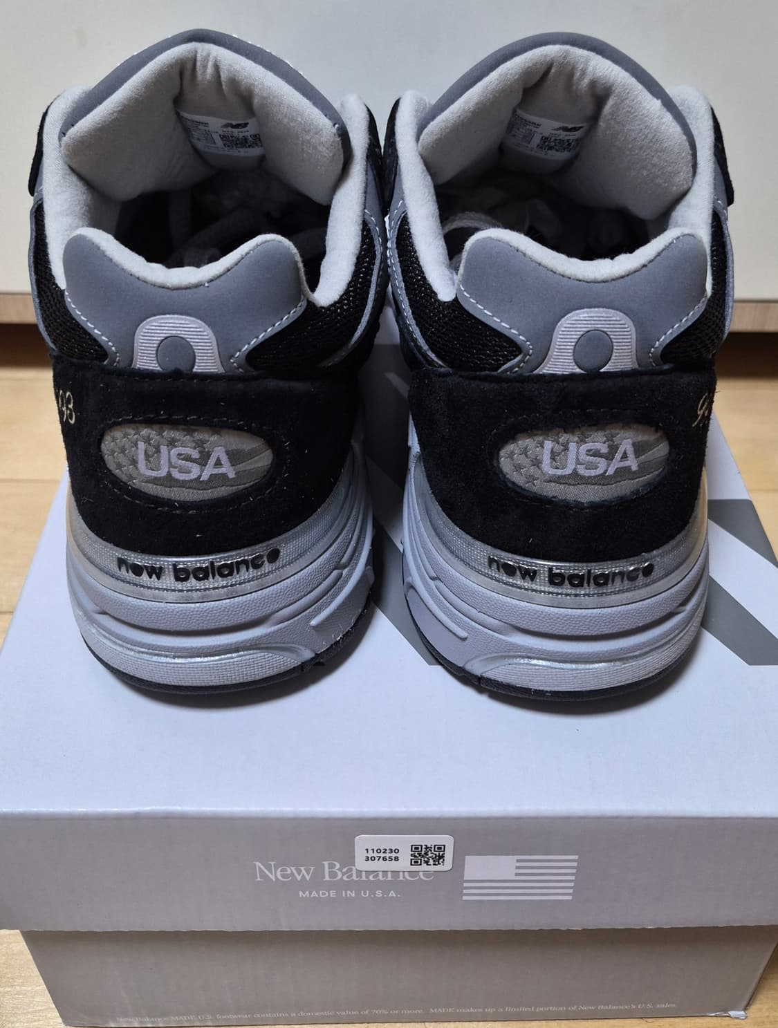 (275)뉴발란스 993 블랙 그레이 상품이미지4