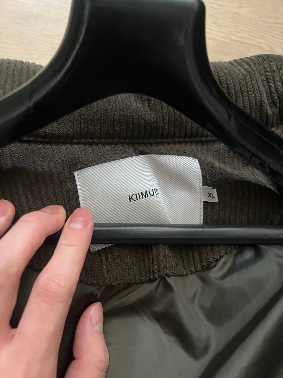 키뮤어 코듀로이 패딩 카키 XL  상품이미지3