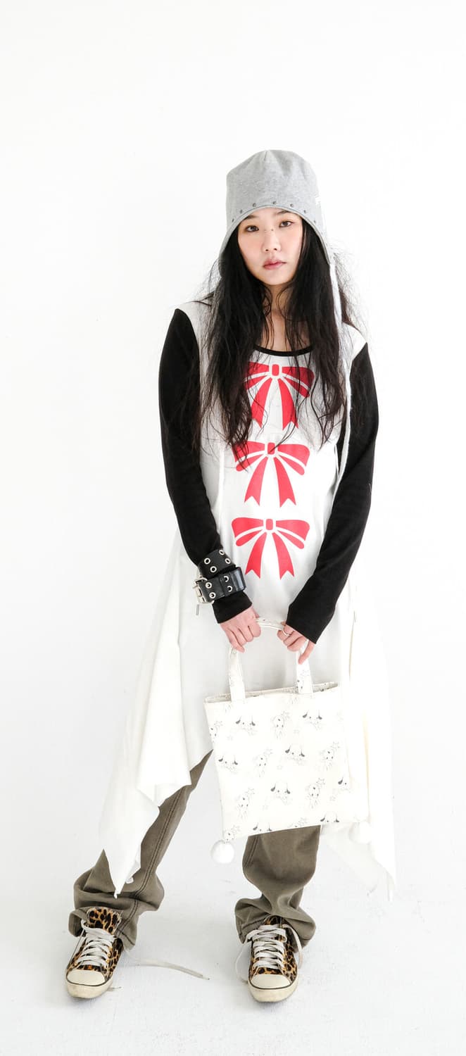 샵페어리 포인티드 드레이프 저지 드레스 상품이미지1